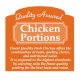 Butcher Label 'Quality Assured Chicken Portions'